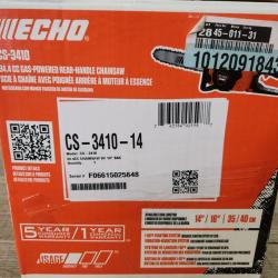 Phoenix NEW ECHO 14 in. 34.4 cc Gas 2-Stroke Rear Handle Chainsaw with Automatic Chain Oiler