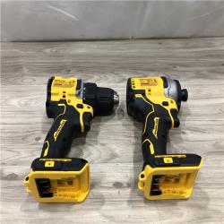 AS-IS Dewalt DCK225D2 20V MAX ATOMIC Compact Cordless Drill Driver and Impact Driver Combo Kit