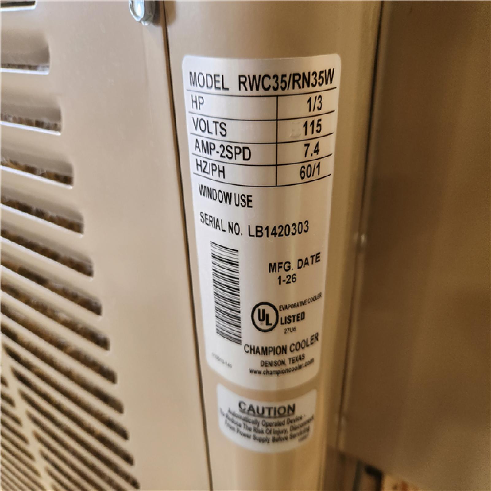 Phoenix LIKE NEW Champion Cooler 3300 CFM 2-Speed Window Evaporative Cooler for 900 sq. ft. (with Motor)