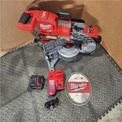 HOUSTON LOCATION - AS-IS M18 FUEL 18V 10 in. Lithium-Ion Brushless Cordless Dual Bevel Sliding Compound Miter Saw Kit with One 8.0 Ah Battery