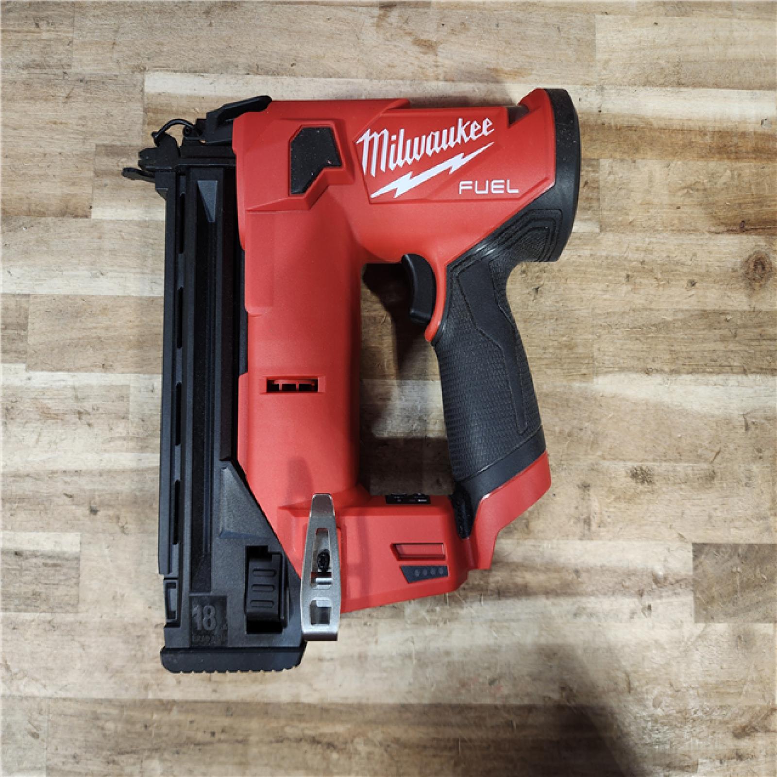 HOUSTON LOCATION - AS-IS Milwaukee  FUEL 12-Volt Lithium-Ion Brushless Cordless 18-Gauge 1-1/2 in. Compact Brad Nailer (Tool Only)