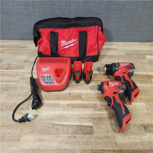HOUSTON LOCATION - AS - IS Milwaukee 2 Tool Combo Kit W/ (2) Battery & Charger