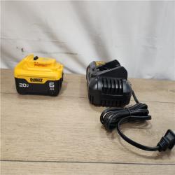 AS-IS- DEWALT 20V MAX Lithium-Ion 6.0 Ah Battery and Charger