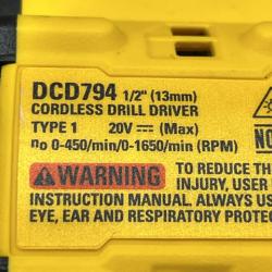 AS-IS DEWALT Atomic 20V Lithium-Ion Cordless Compact 1/2 in. Drill/Driver Kit
