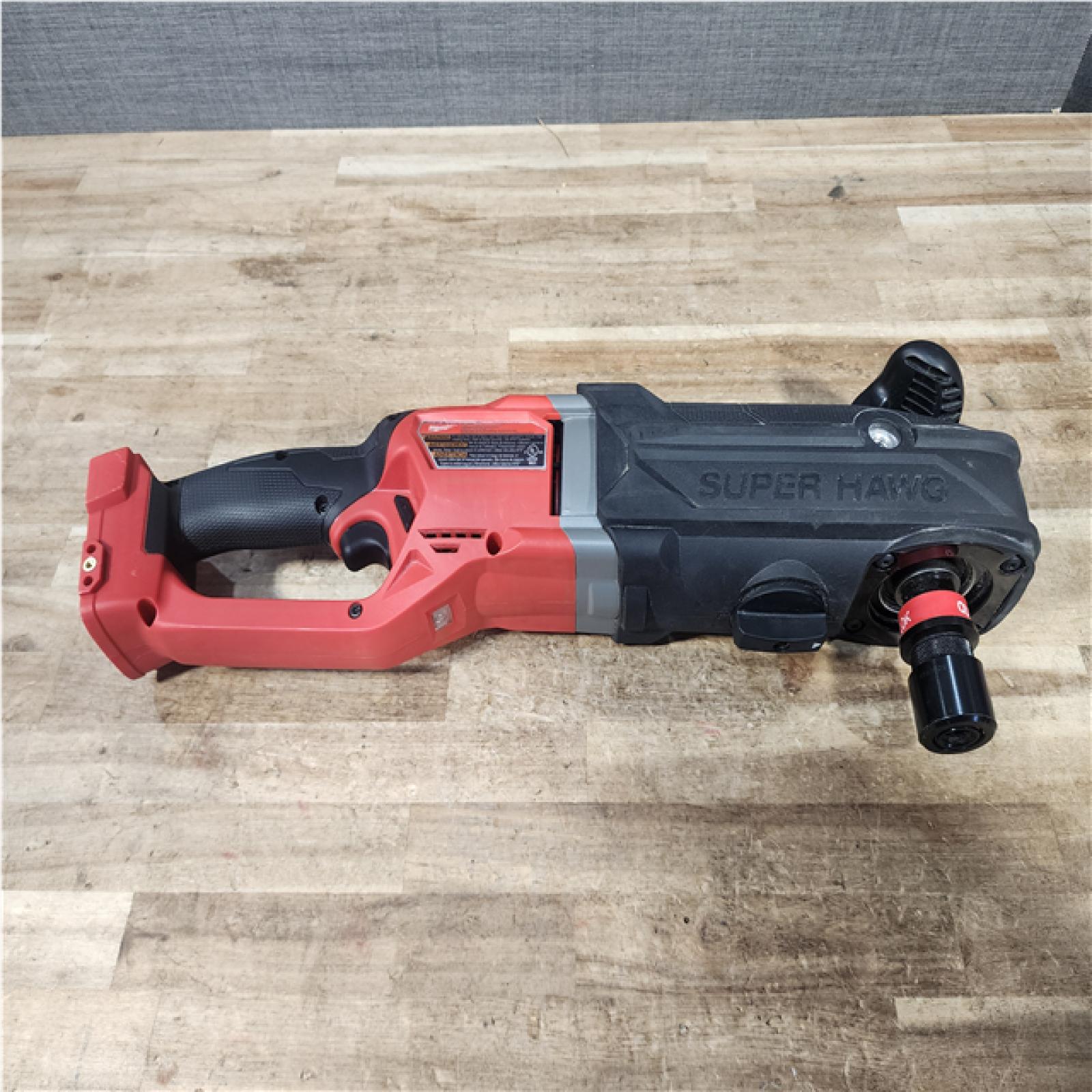 Houston Location AS-IS Milwaukee FUEL 18V Lithium-Ion Brushless Cordless GEN 2 SUPER HAWG 7/16 in. Right Angle Drill (Tool-Only)