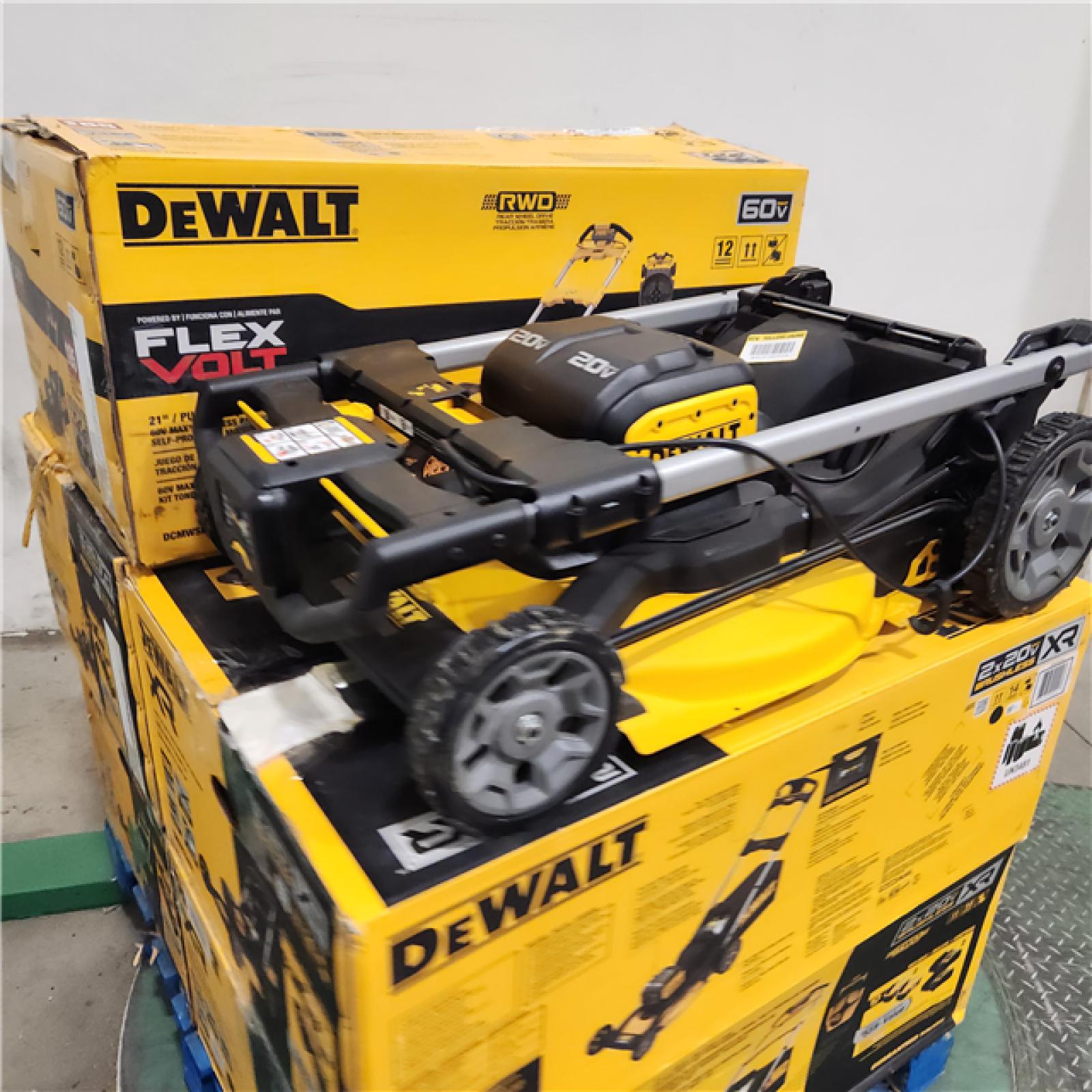 Dallas Location - As-Is DEWALT Lawn Mower Pallet