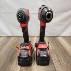 AS-IS- MILWAUKEE FUEL 18V Lithium-Ion Brushless Cordless Hammer Drill and Impact Driver Combo Kit