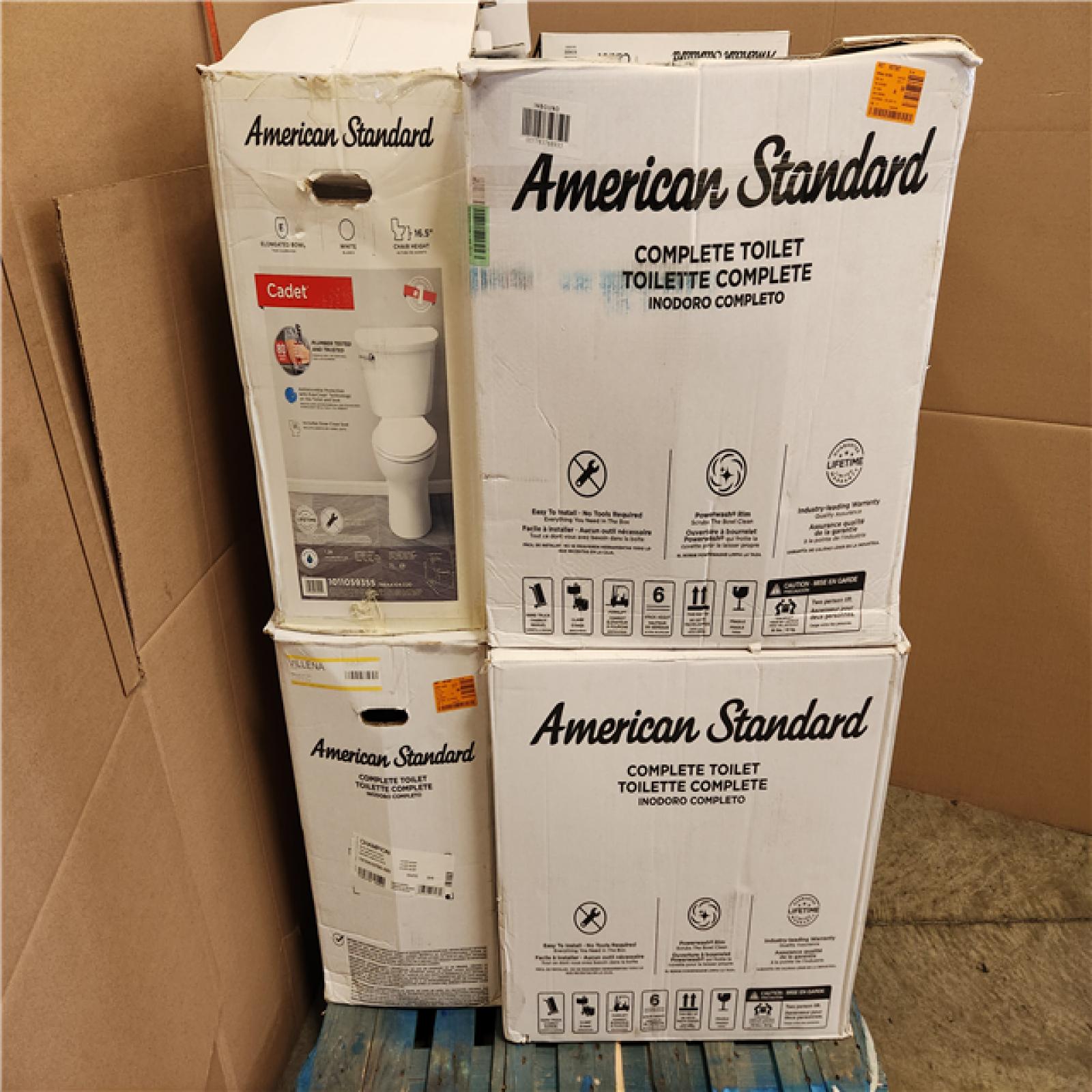 Phoenix AS-IS Mixed American Standard Toilet & Accessories Pallet (6 Toilets)