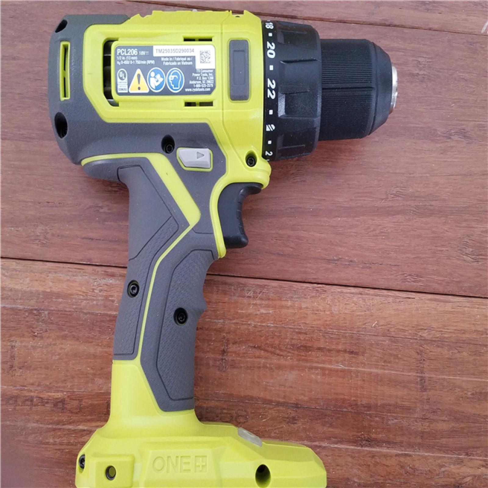 California NEW Ryobi One+ 18V 1/2 Drill/Driver Kit  includes (2) Batteries & Charger