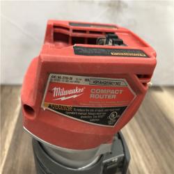 AS-IS  Milwaukee FUEL 18V Lithium-Ion Brushless Cordless Compact Router (Tool-Only)