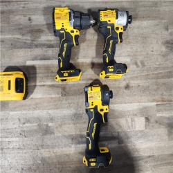 HOUSTON LOCATION - AS-IS DEWALT 3 TOOL COMBO KIT W/ (2) BATTERY & CHARGER