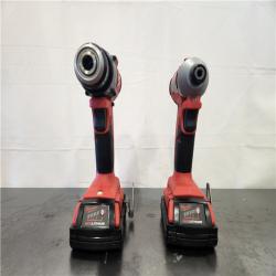 AS-IS- Milwaukee 18V Lithium-Ion Brushless Cordless Compact Drill/Impact Combo Kit