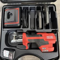 California AS-IS Ridgid RP115 Mini Press Tool Kit  Includes (1) Battery  Charger & Hard Case