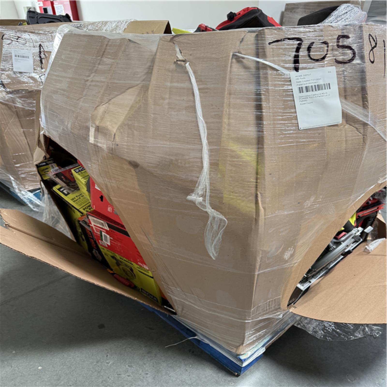 California AS-IS POWER TOOLS Partial Lot (3 Pallets) P-R070581
