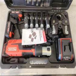 Phoenix NEW RIDGID RP 351 ProPress Inline Standard Press Tool Kit (Includes Case + 2  18V Lio-Ion Batteries + Charger + 6 Press Tool Jaws