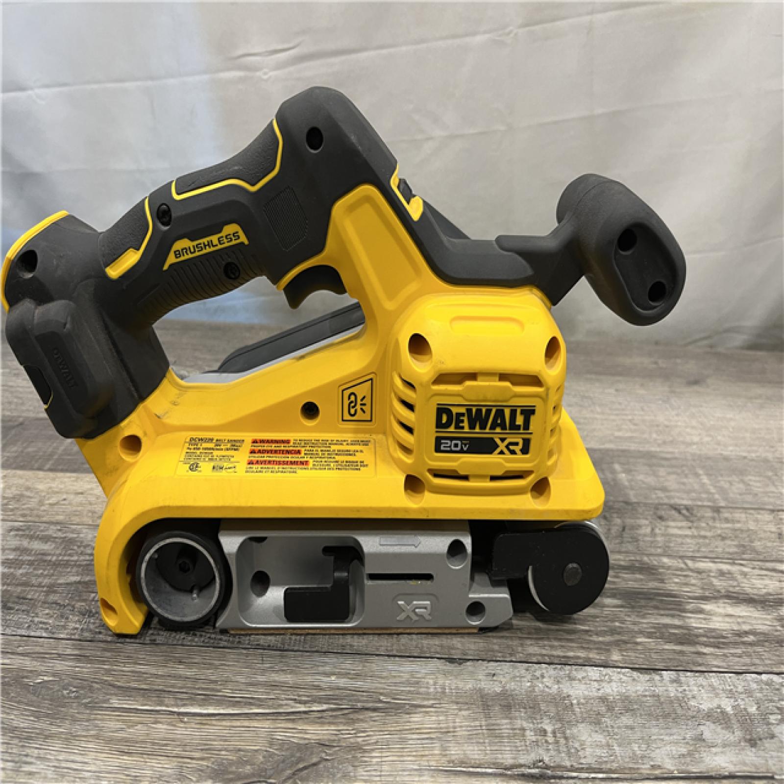 AS-IS DEWALT 20V MAX* XR Brushless Cordless Belt Sander (Tool-Only)