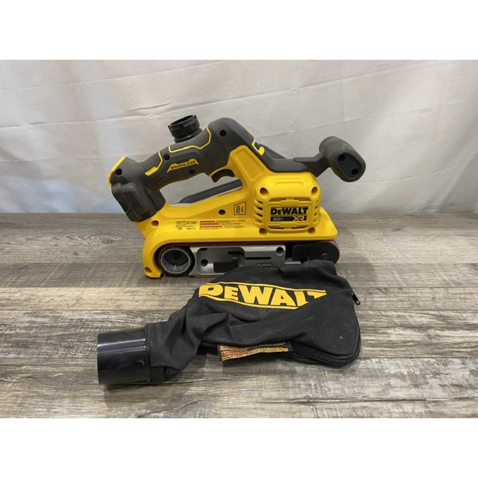 AS-IS DEWALT 20V MAX* XR Brushless Cordless Belt Sander (Tool-Only)