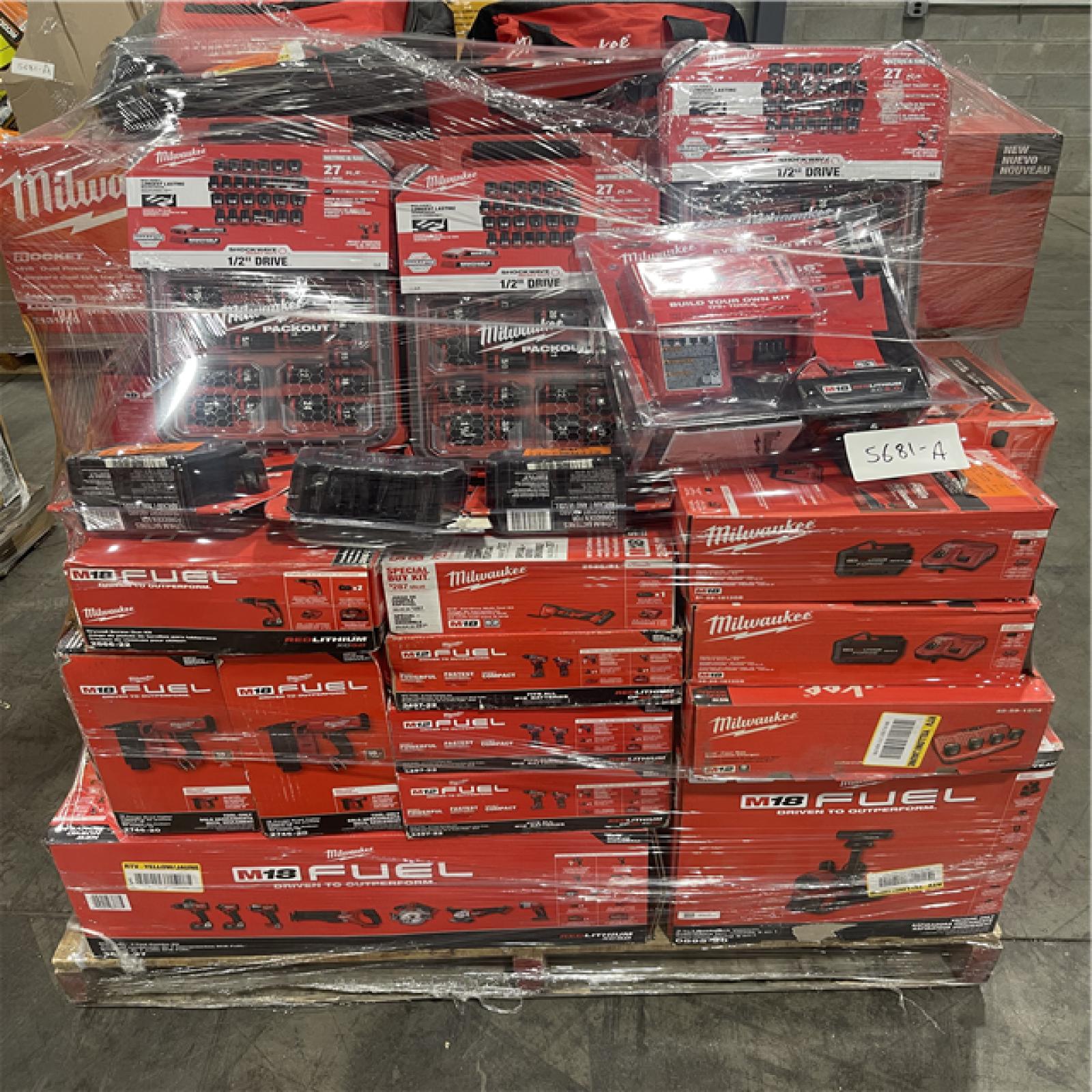 Pittston Location As-Is Power Tools Partial Truckload (13 pallets) 5681-A