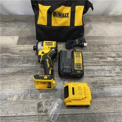 AS-IS DEWALT Atomic 20V Max Lithium-Ion Brushless Cordless Compact 1/4 in. Impact Driver Kit