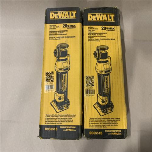 New DeWalt DCS551 20V Cordless Battery Rotary Drywall Cut-Out W/ 2 Bits 20 Volt