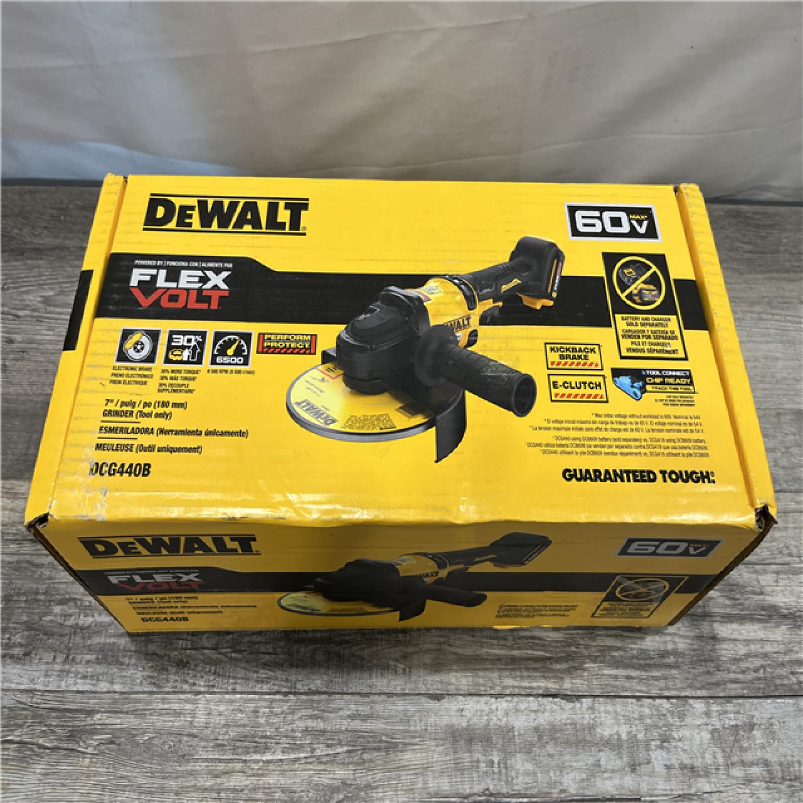 NEW - DEWALT FLEXVOLT 60V Cordless 7 in. Angle Grinder (Tool-Only)