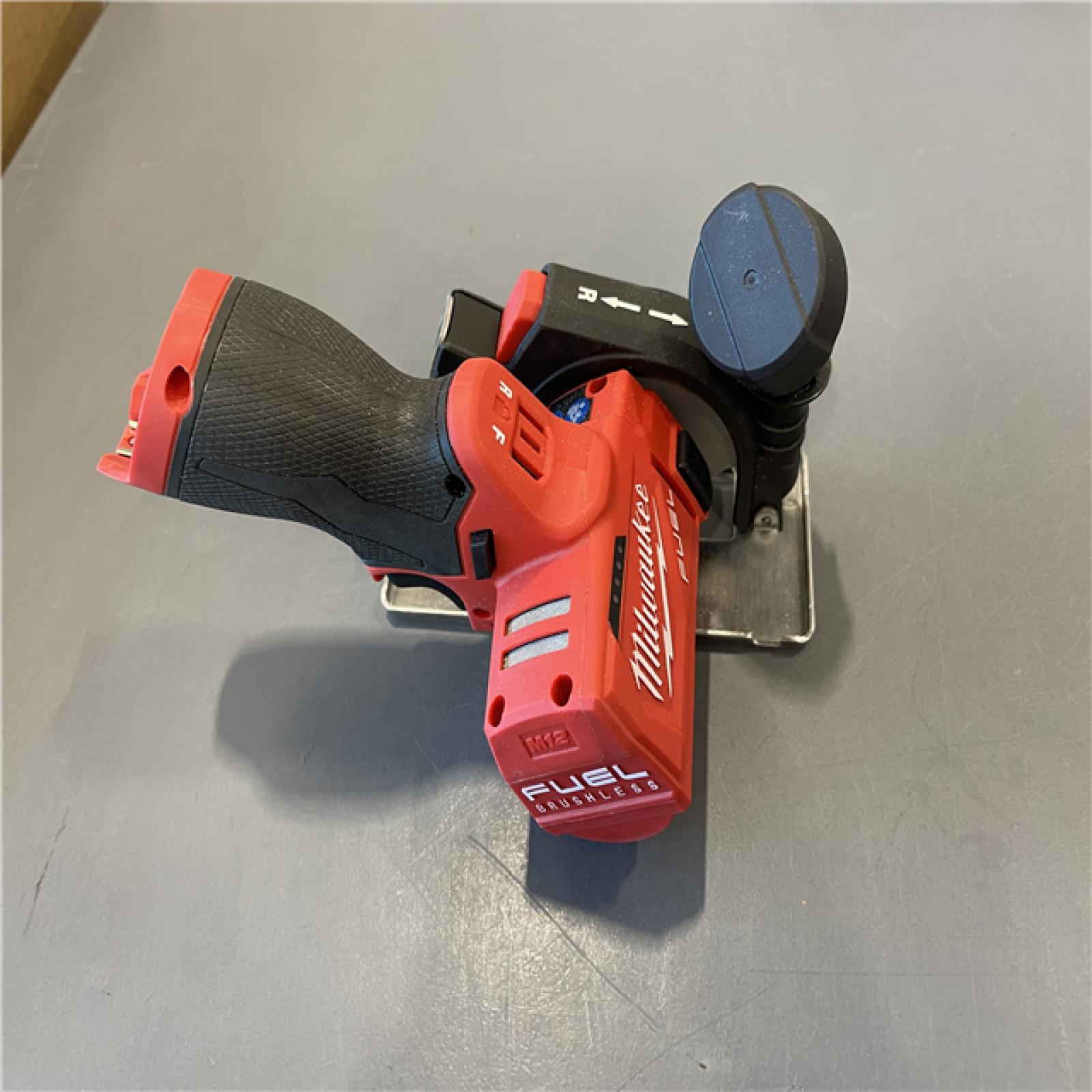 AS-IS Milwaukee M12 FUEL 12V Lithium-Ion Brushless Cordless 3 in. Cut Off Saw (Tool-Only)