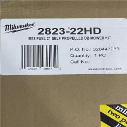 DALLAS LOCATION- AS-IS Milwaukee M18 FUEL 21 Self-Propelled Dual Battery Mower Kit