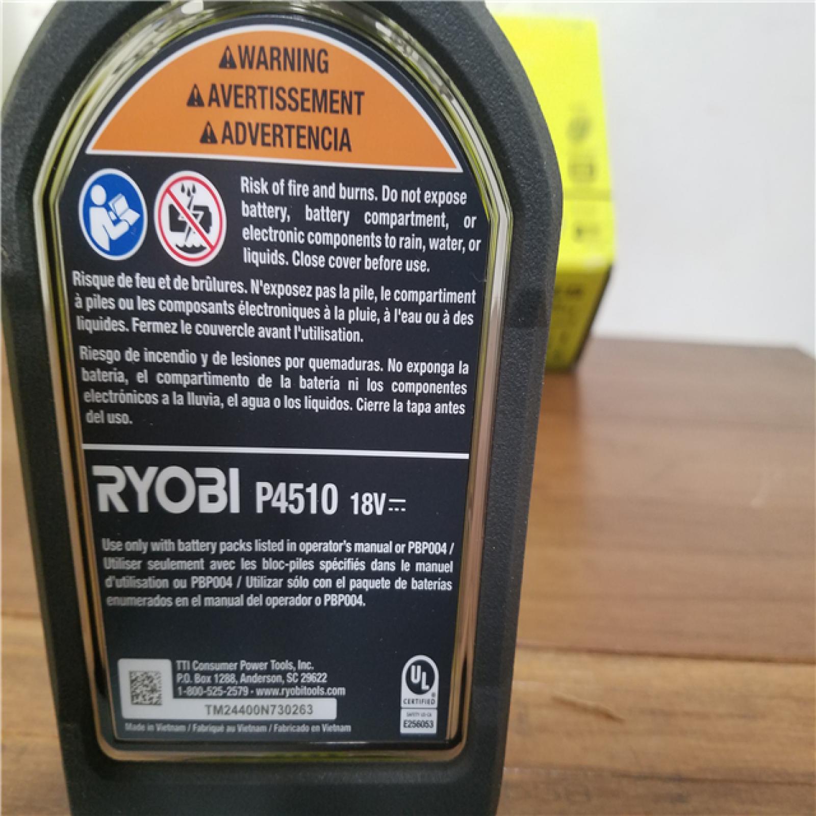California NEW Ryobi One+ 18V Vortex Power Scrubber (Tool Only)