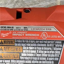 AS-IS Milwaukee FUEL GEN-3 18V Lithium-Ion Brushless Cordless 3/8 in. Compact Impact Wrench with Friction Ring (Tool-Only)