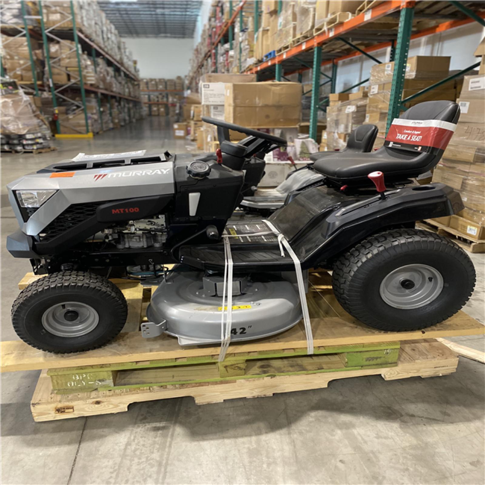 Dallas Location - As-Is Murray MT100 42 in. 13.5 HP 500cc E1350 Gas Riding Lawn Tractor Mower
