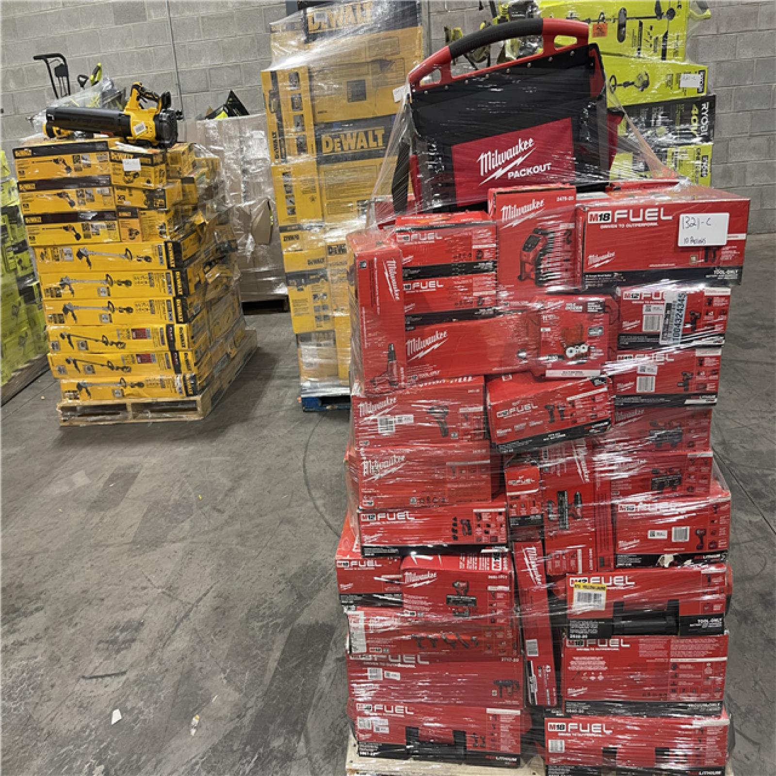 Pittston Location As-Is Power Tools Partial Truckload (10 Pallets) 1321-C