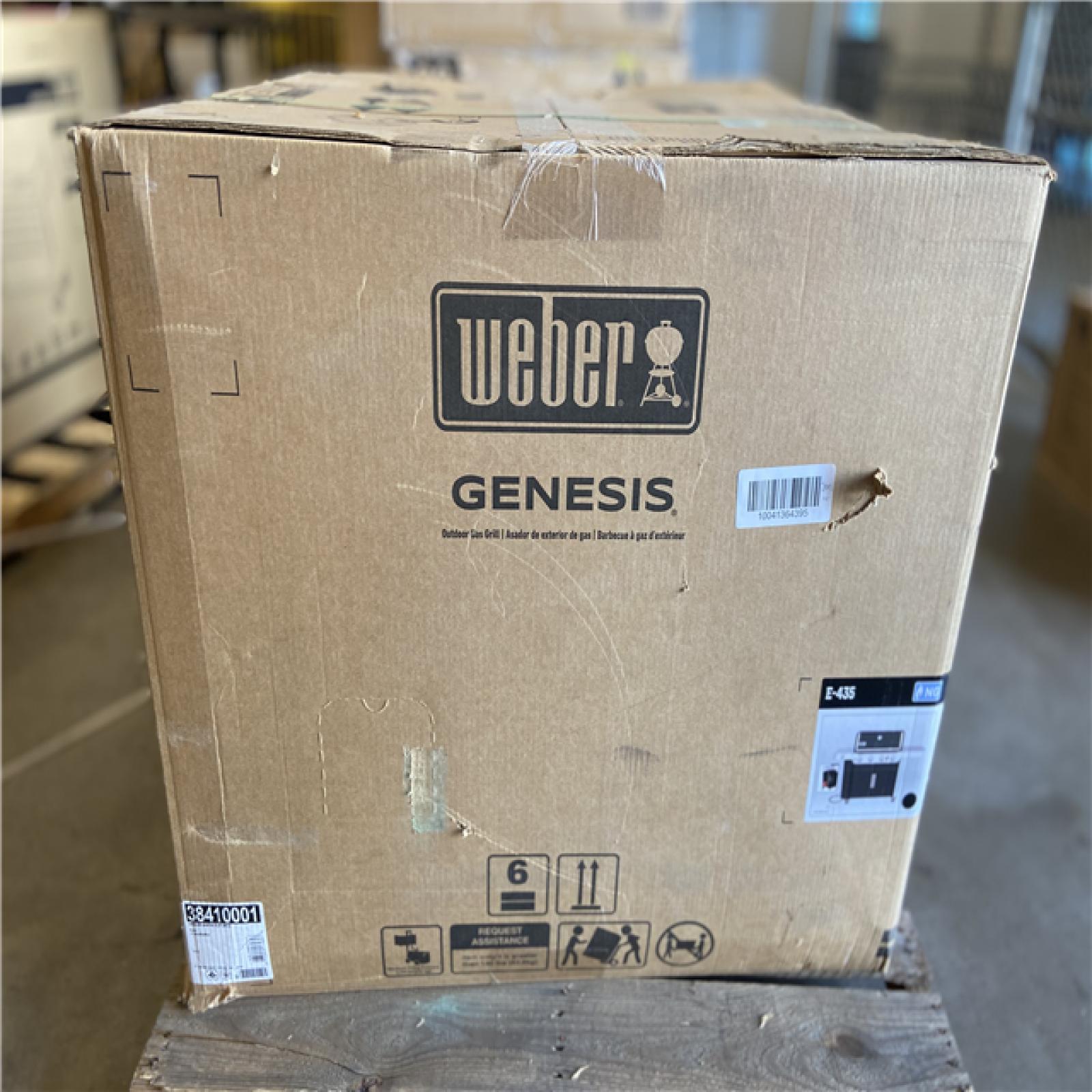 DALLAS LOCATION - Weber Genesis E-435 4-Burner Natural Gas Grill in Black with Side Burner