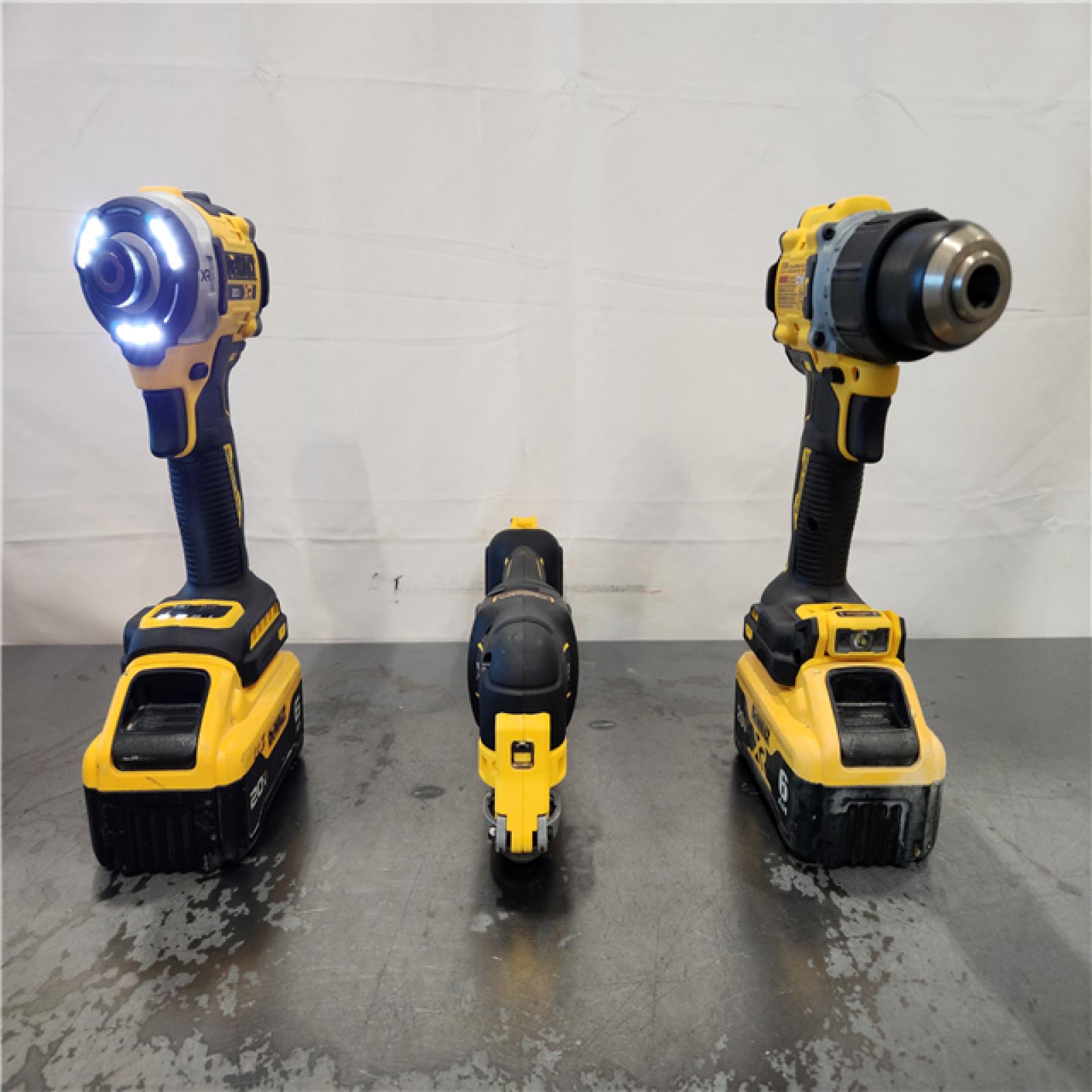 AS-IS- DEWALT 20V MAX Lithium-Ion Cordless 3-Tool Combo Kit