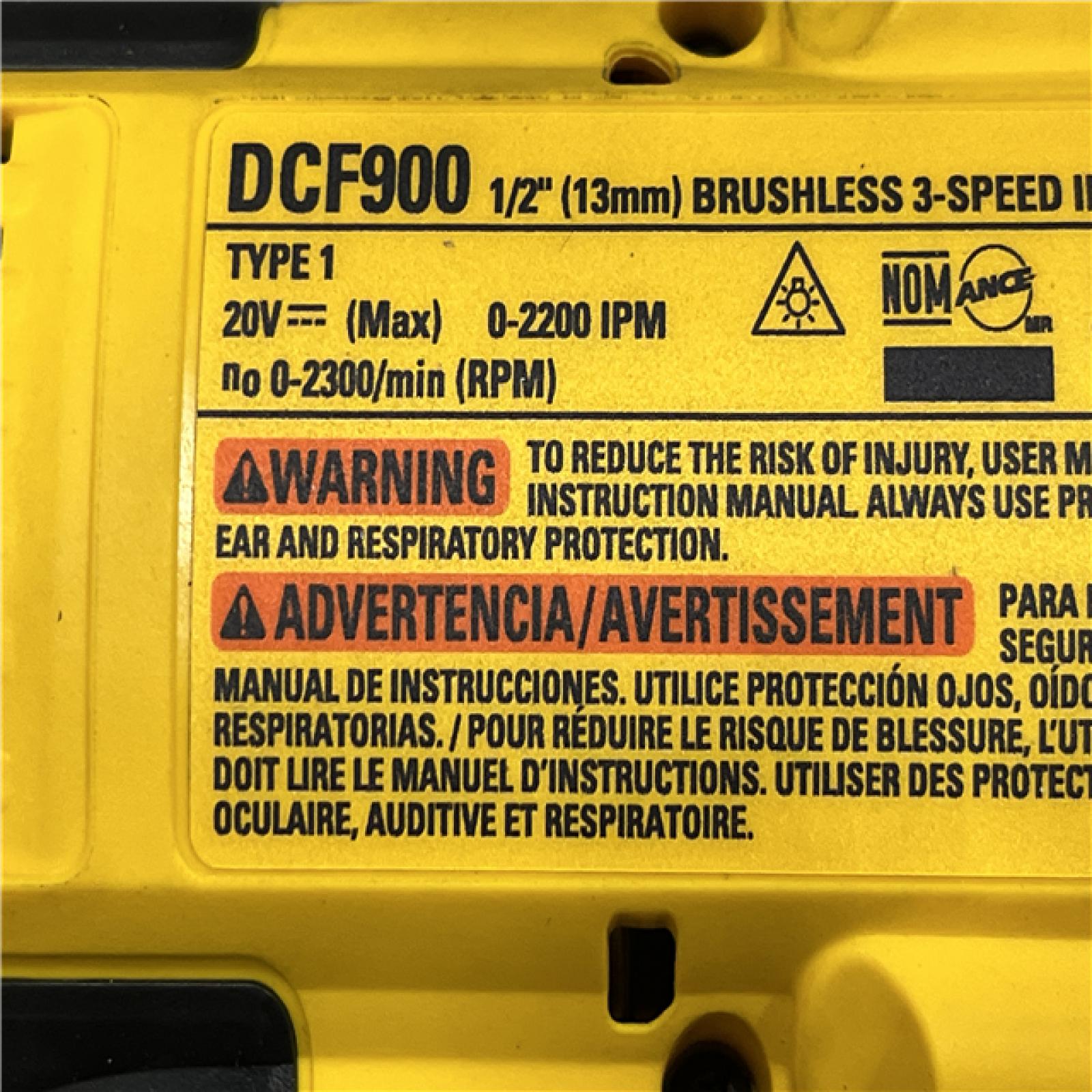 AS-IS DEWALT 20V MAX Lithium-Ion Cordless 1/2 in. Impact Wrench Kit