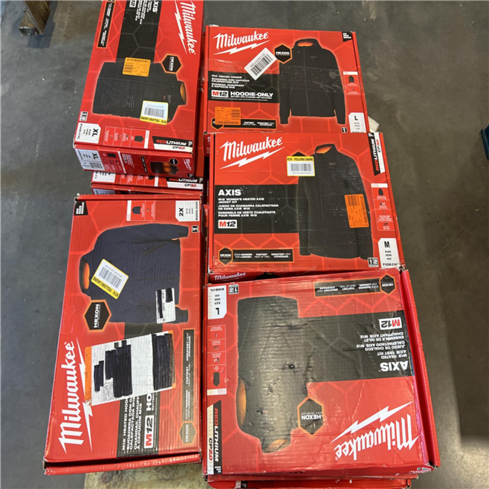 DALLAS LOCATION - AS-IS MILWAUKEE JACKET PALLET (25 COUNT)
