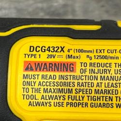 AS-IS DEWALT ATOMIC 20V MAX Cordless Brushless 4 in. Extended Cut-Off Tool (Tool Only)