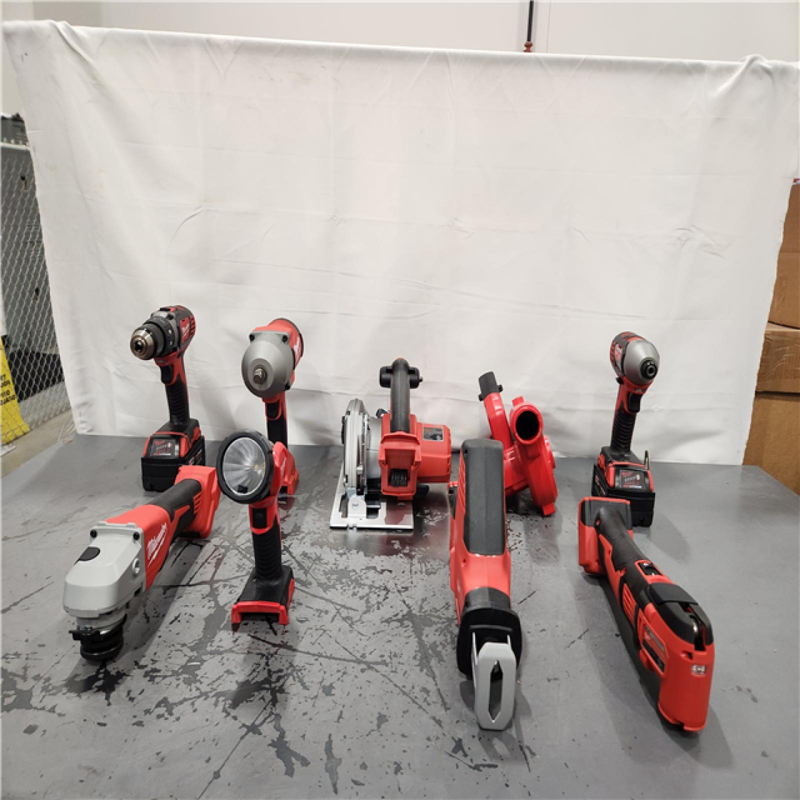 AS-IS- Milwaukee 18-Volt Lithium-Ion Cordless (9-Tool) Combo Kit