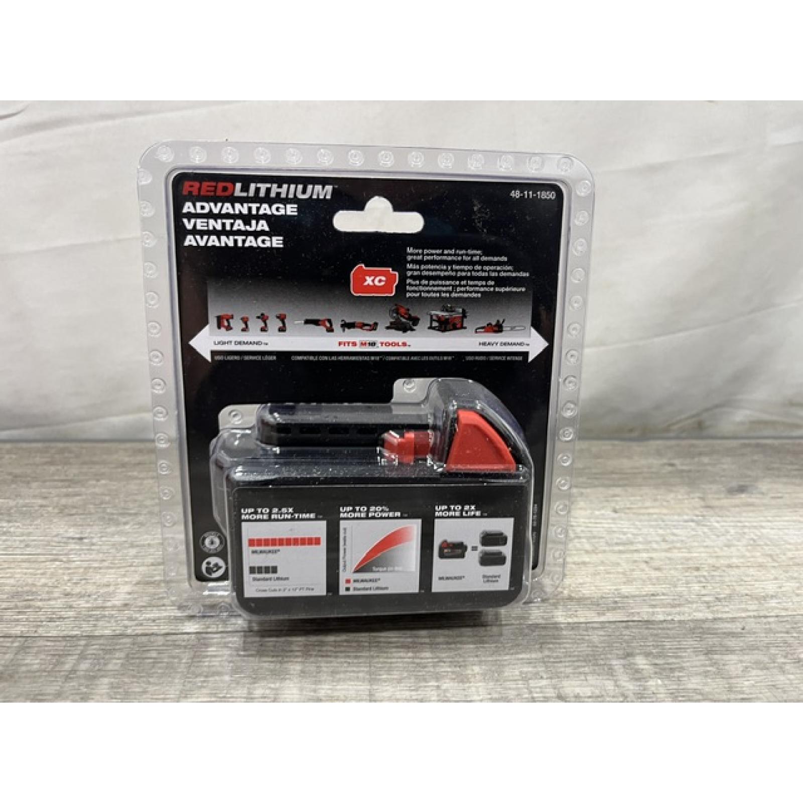 NEW - Milwaukee 18-Volt 5.0 Ah Lithium-Ion XC Extended Capacity Battery Pack
