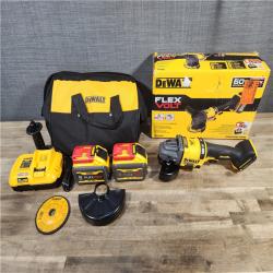 HOUSTON LOCATION - AS-IS DeWalt Flexvolt 60V Max Cordless Grinder  4.5 in; 6 in  Kit  1 KT (115-DCG418X2)