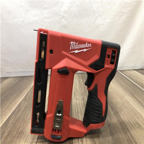 AS-IS Milwaukee 12-Volt Lithium-Ion Cordless 3/8 in. Crown Stapler (Tool-Only)