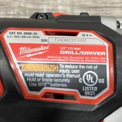 AS-IS Milwaukee 18V Lithium-Ion Cordless Drill Driver/Impact Driver Combo Kit