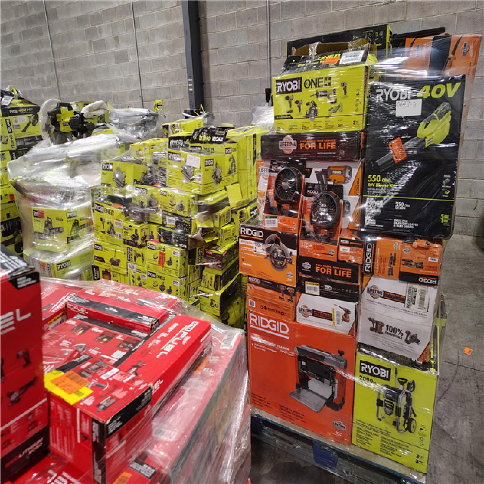 Pittston Location As-Is Power Tools Partial Truckload (13 Pallets) 0643-B