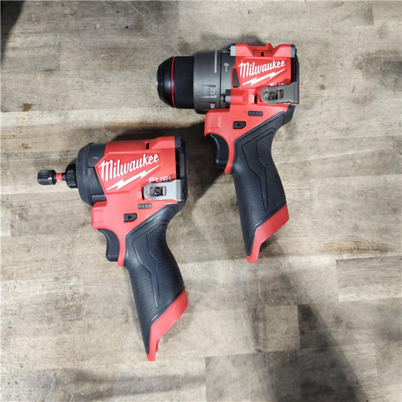 HOUSTON LOCATION - AS-IS Milwaukee 3497-22 12V Brushless Hammer Drill and Impact Driver Combo Kit