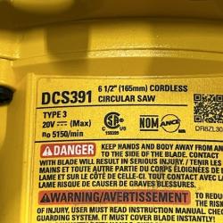 AS-IS DEWALT 6-1/2'' 165MM CIRCULAR SAW (Tool-Only)