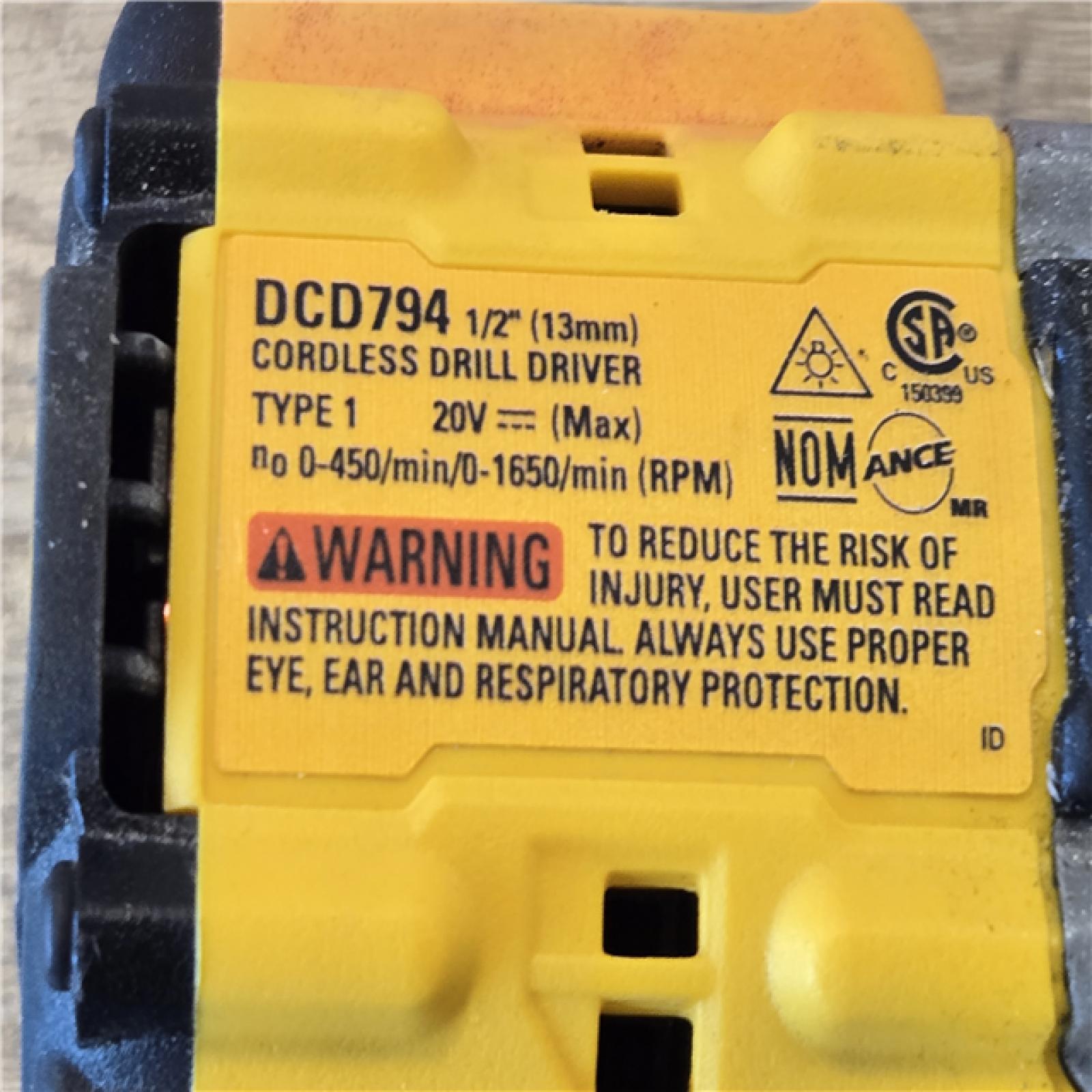 AS-IS DEWALT ATOMIC 20V MAX Cordless 1/2 in. Drill Driver (Tool-Only)