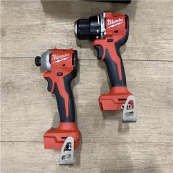 AS-IS Milwaukee 18-Volt Lithium-Ion Brushless Cordless Compact Hammer Drill/Impact Combo Kit
