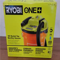 California NEW Ryobi Plus+ 18V Bucket Top Wet/Dry Vacuum