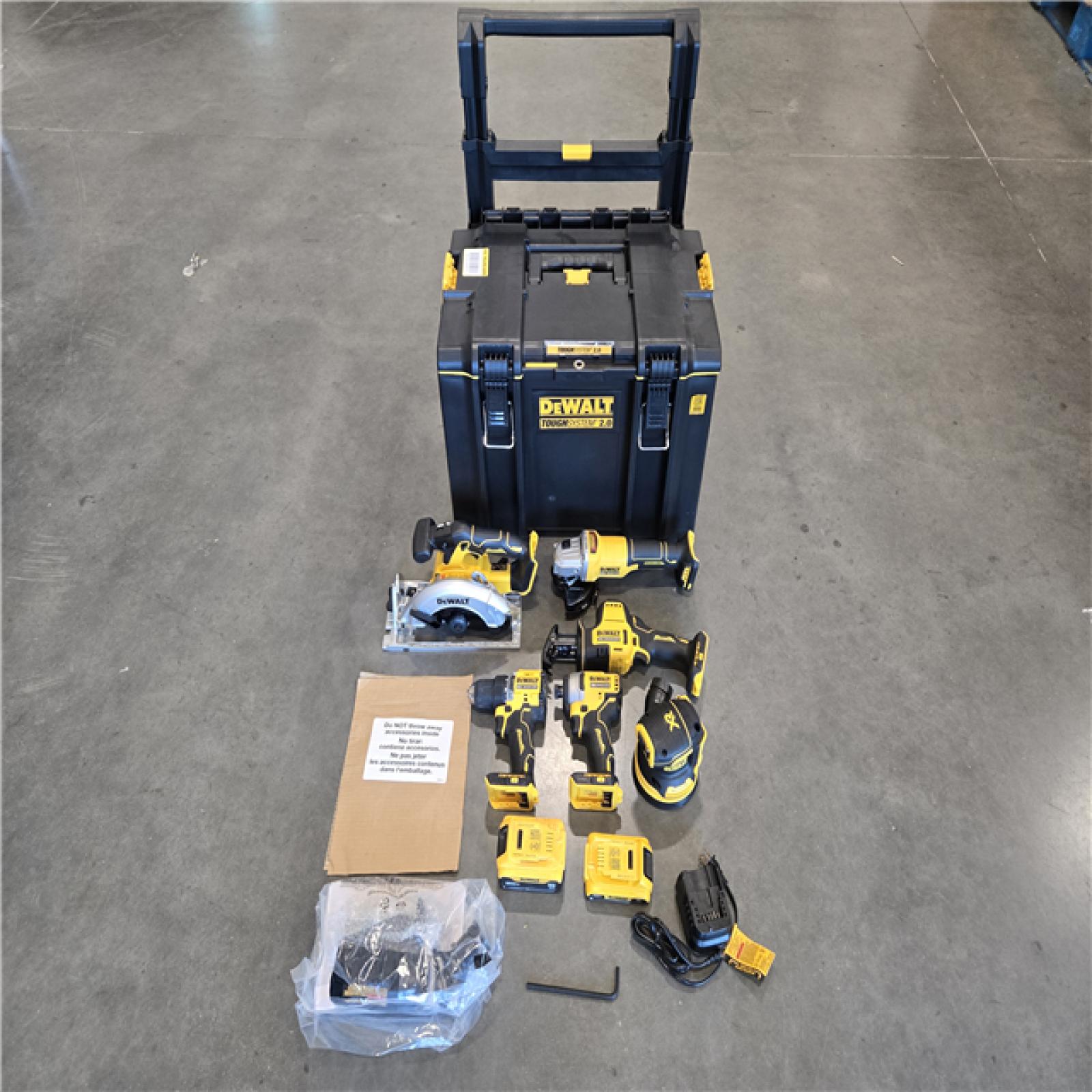 AS-IS DEWALT 20V Lithium-Ion Cordless 6-Tool Combo Kit