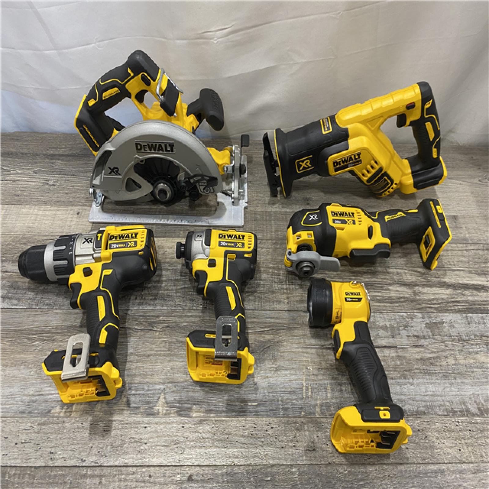 AS-IS DEWALT 20V MAX Cordless 6 Tool Combo Kit