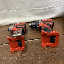 AS-IS Milwaukee M18 18V Cordless Brushed 2 Tool Drill/Driver and Impact Driver Kit